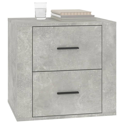 Bedside Cabinet Concrete Grey 50x39x47 cm