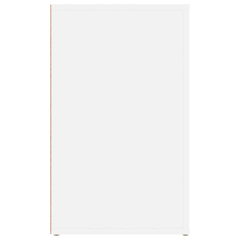 Bedside Cabinet White 50x36x60 cm Engineered Wood