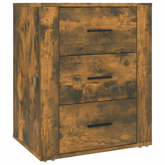 Bedside Cabinet | Smoked oak | Engineered wood | 50x36x60 cm