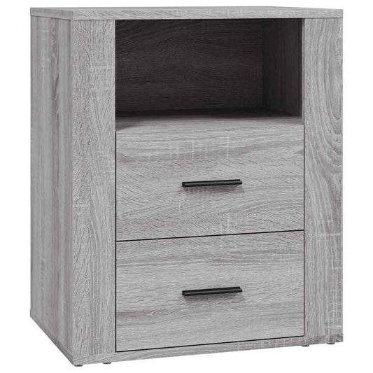 Bedside Cabinet Grey Sonoma 50x36x60 cm Engineered Wood