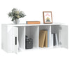 TV Cabinet High Gloss White 100x35x40 cm Engineered Wood