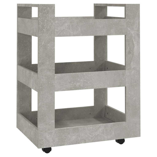 Kitchen Trolley Black 60x45x80 cm Engineered Wood