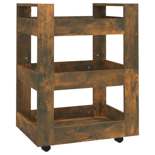 Kitchen Trolley Black 60x45x80 cm Engineered Wood