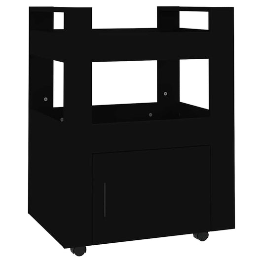 Kitchen Trolley High Gloss White 60x45x80 cm Engineered Wood