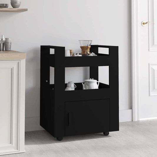 Kitchen Trolley High Gloss White 60x45x80 cm Engineered Wood