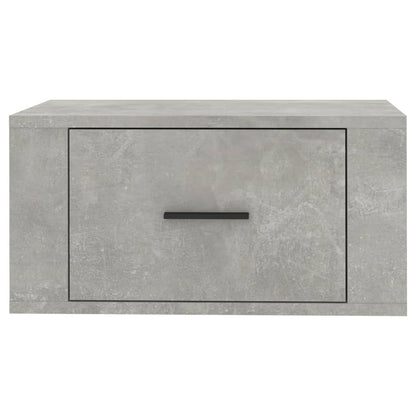 Wall-mounted Bedside Cabinet Concrete Grey 50x36x25 cm