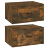Wall-mounted Bedside Cabinets 2 pcs Smoked Oak 50x36x25 cm