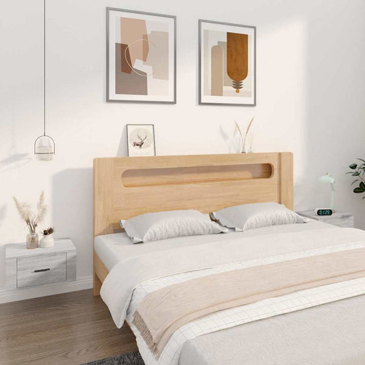 Wall-mounted Bedside Cabinets 2 pcs Grey Sonoma 50x36x25 cm