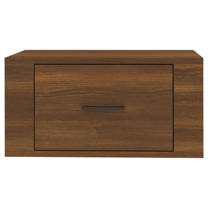 Wall-mounted Bedside Cabinet Brown Oak 50x36x25 cm