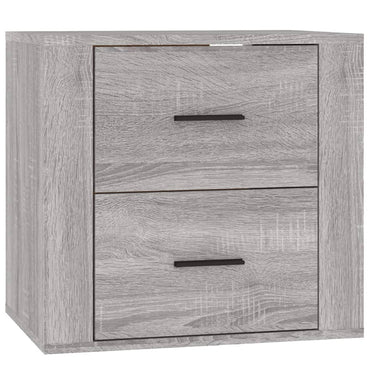 Wall-mounted Bedside Cabinet Grey Sonoma 50x36x47 cm