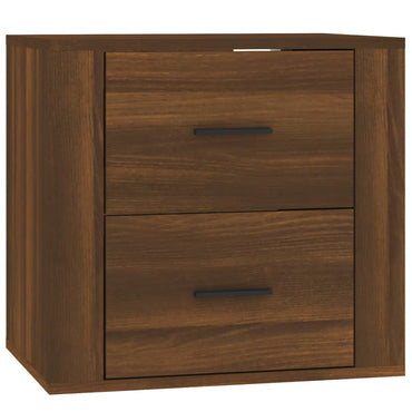 Wall-mounted Bedside Cabinet Brown Oak 50x36x47 cm