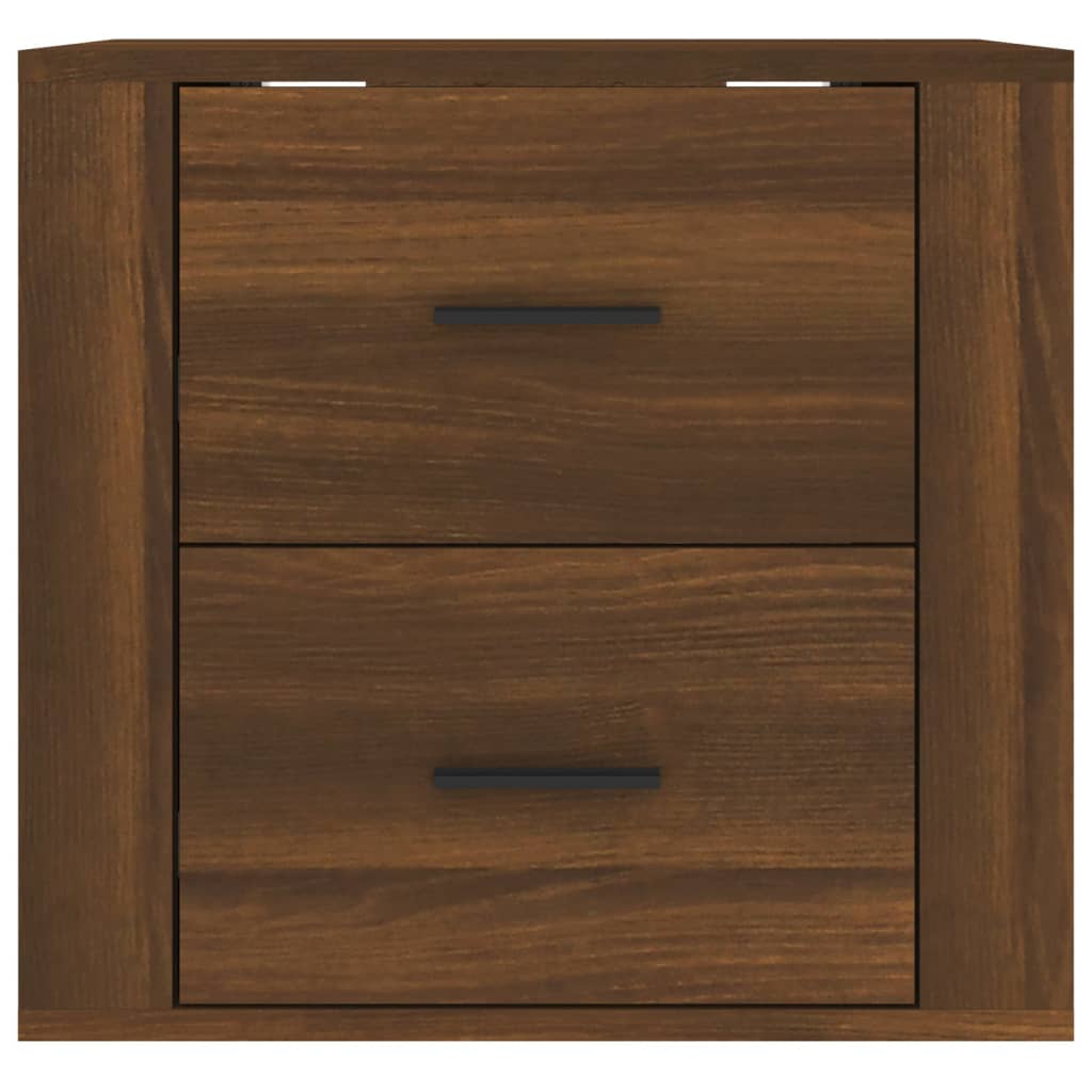 Wall-mounted Bedside Cabinet Brown Oak 50x36x47 cm