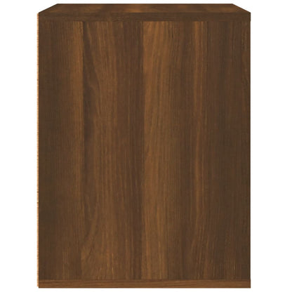 Wall-mounted Bedside Cabinet Brown Oak 50x36x47 cm