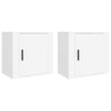 Wall-mounted Bedside Cabinets 2 pcs White 50x30x47 cm