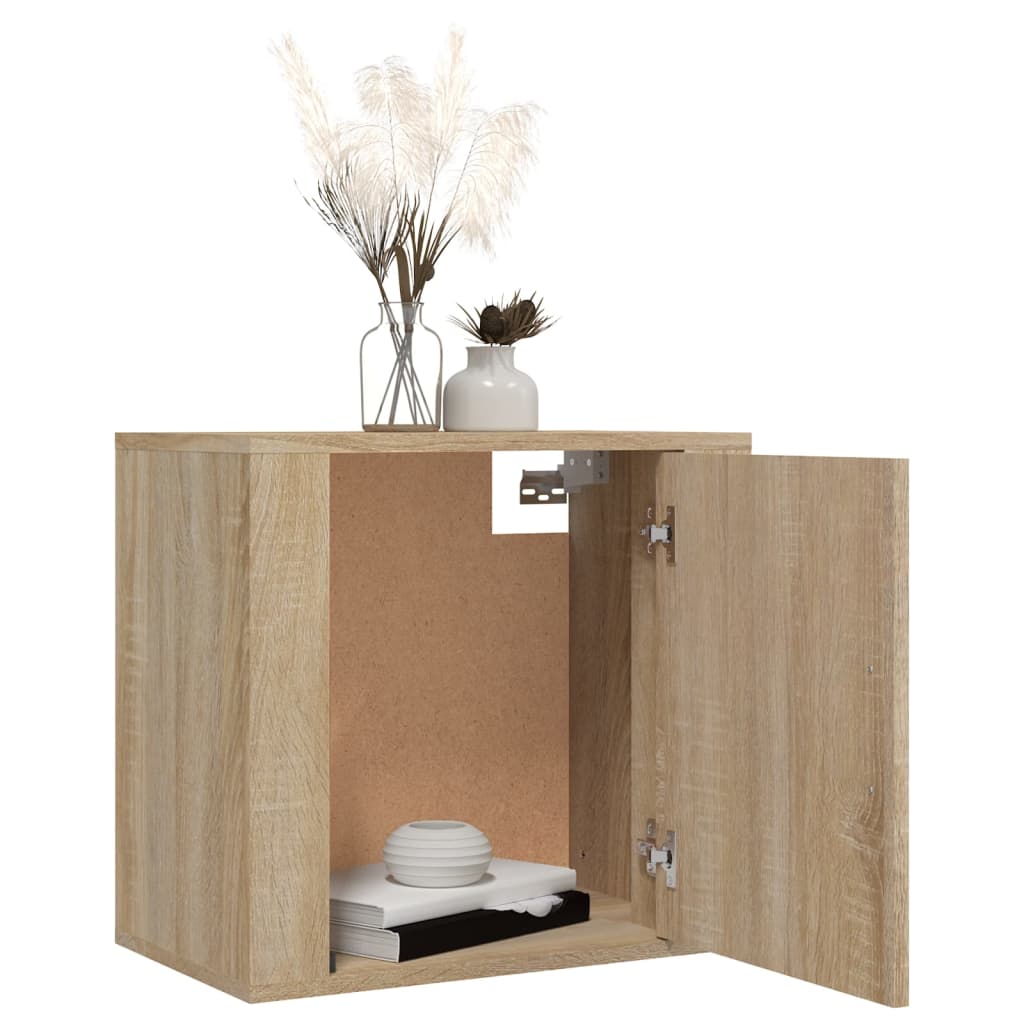 Wall-mounted Bedside Cabinet Sonoma Oak 50x30x47 cm