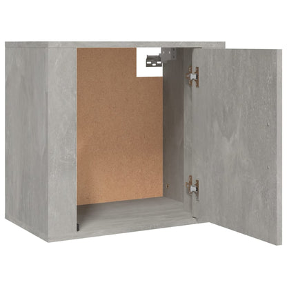 Wall-mounted Bedside Cabinets 2 pcs Concrete Grey 50x30x47 cm