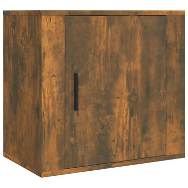 Wall-mounted Bedside Cabinet Smoked Oak 50x30x47 cm