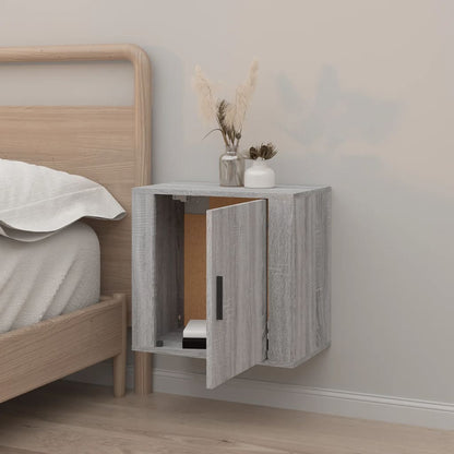 Wall-mounted Bedside Cabinet Grey Sonoma 50x30x47 cm