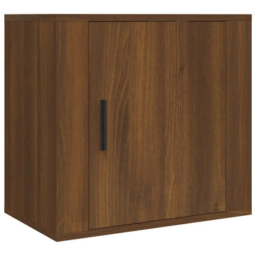 Wall-mounted Bedside Cabinet Brown Oak 50x30x47 cm