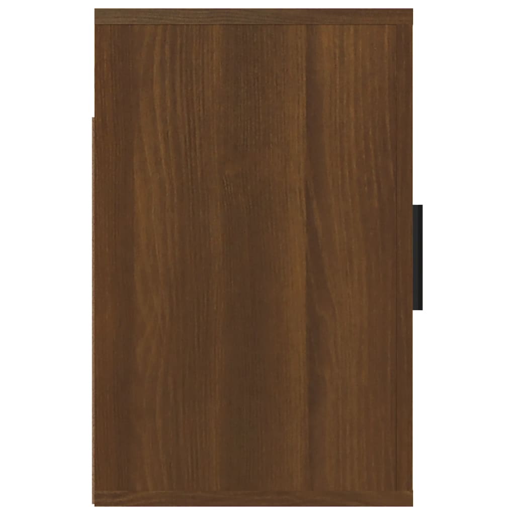 Wall-mounted Bedside Cabinet Brown Oak 50x30x47 cm