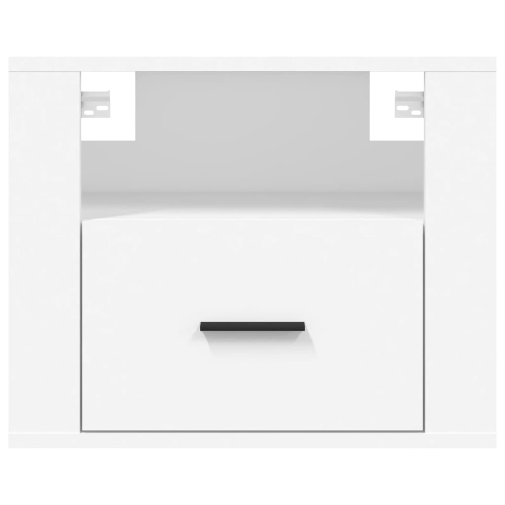 Wall-mounted Bedside Cabinets 2 pcs White 50x36x40 cm