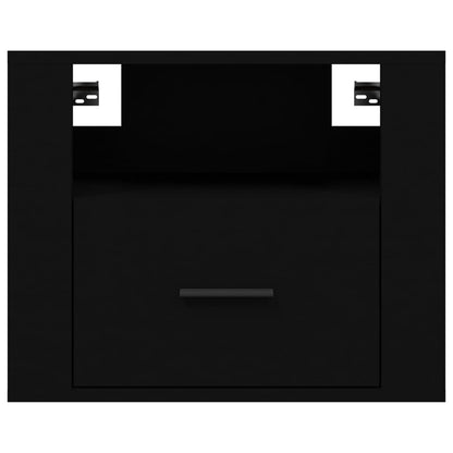 Wall-mounted Bedside Cabinets 2 pcs Black 50x36x40 cm