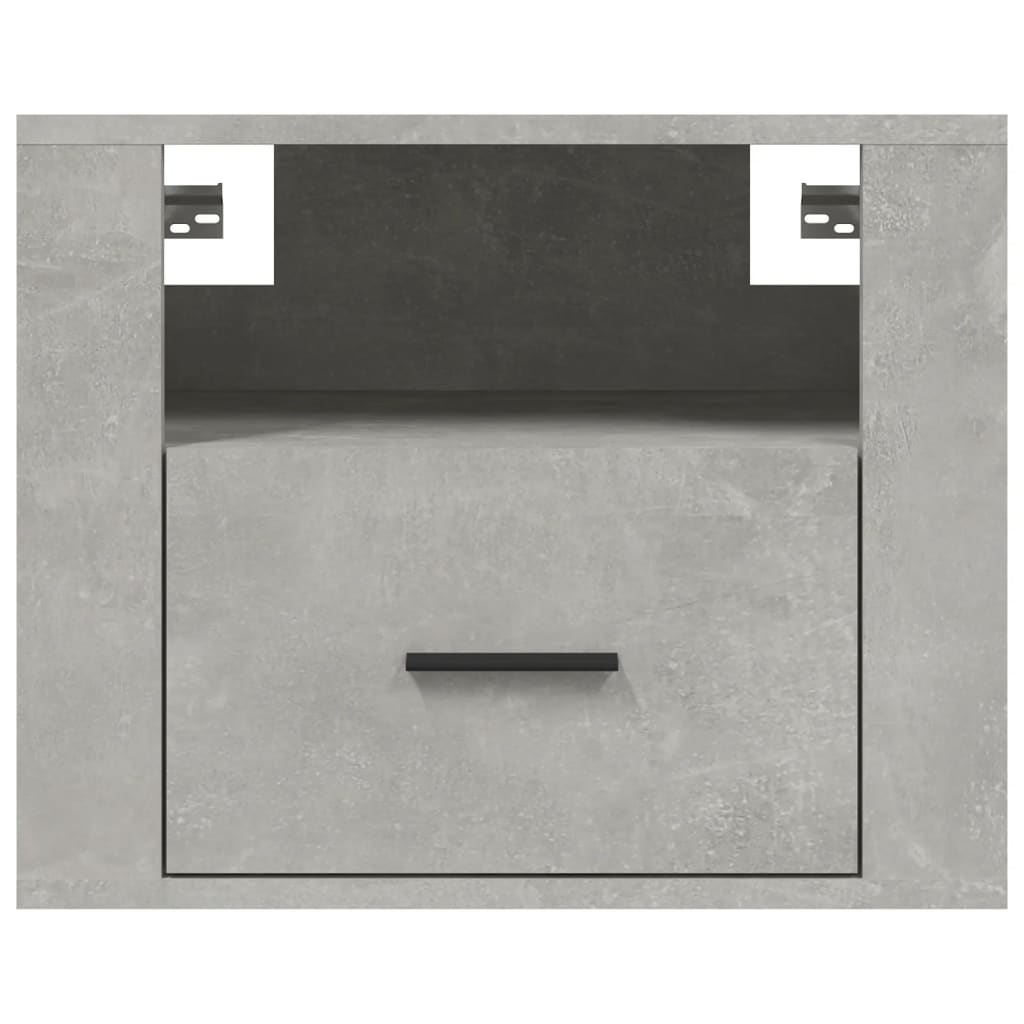 Wall-mounted Bedside Cabinet Concrete Grey 50x36x40 cm