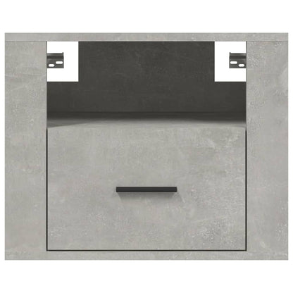 Wall-mounted Bedside Cabinets 2 pcs Concrete Grey 50x36x40 cm