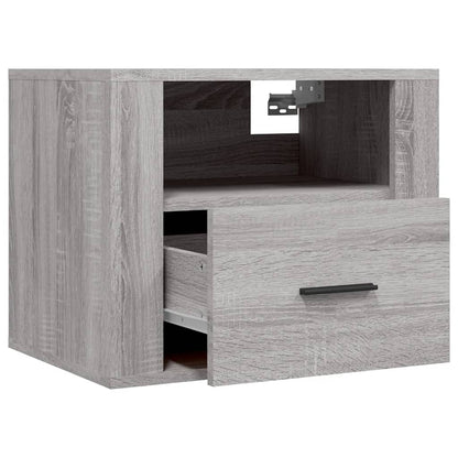 Wall-mounted Bedside Cabinets 2 pcs Grey Sonoma 50x36x40 cm