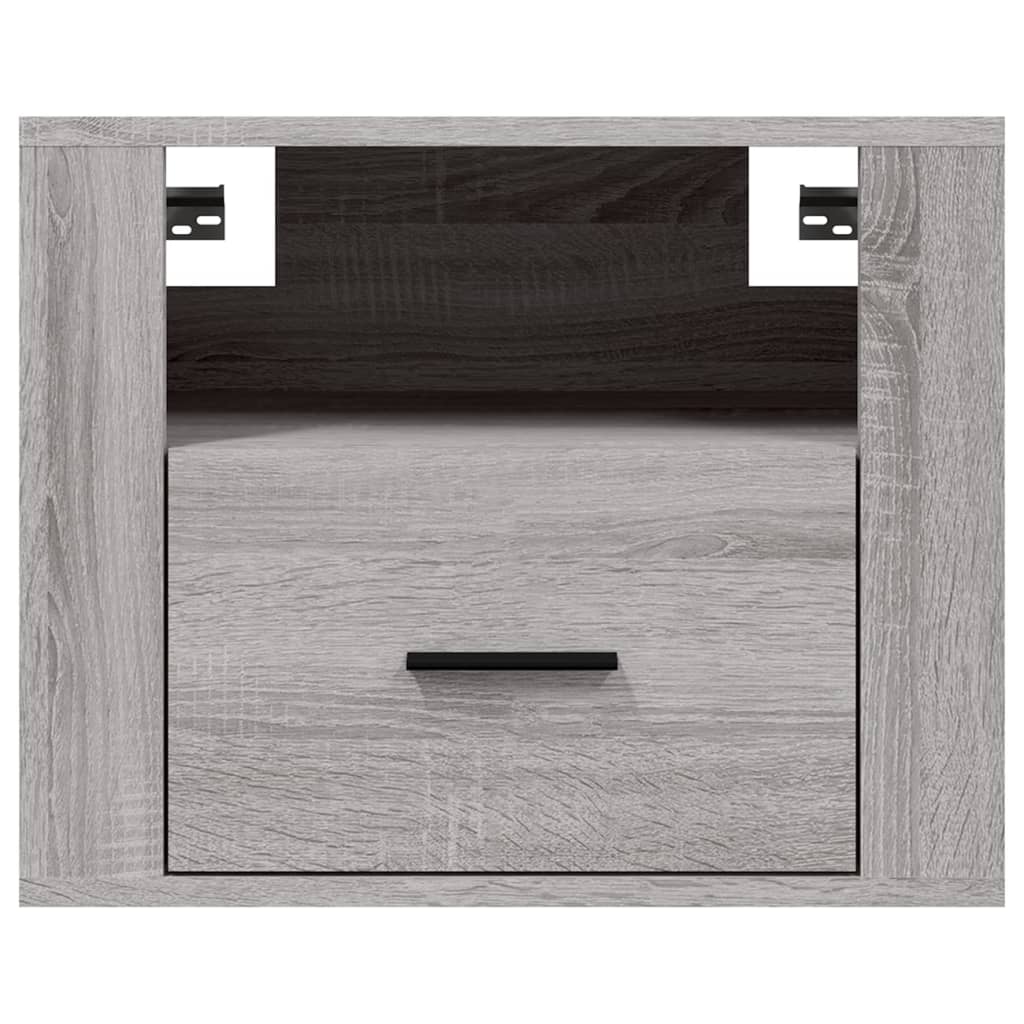 Wall-mounted Bedside Cabinets 2 pcs Grey Sonoma 50x36x40 cm