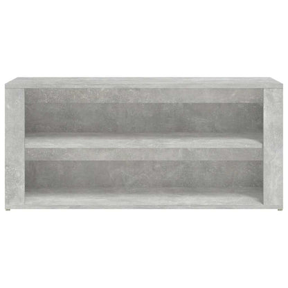 Shoe Rack Concrete Grey 100x35x45 cm Engineered Wood