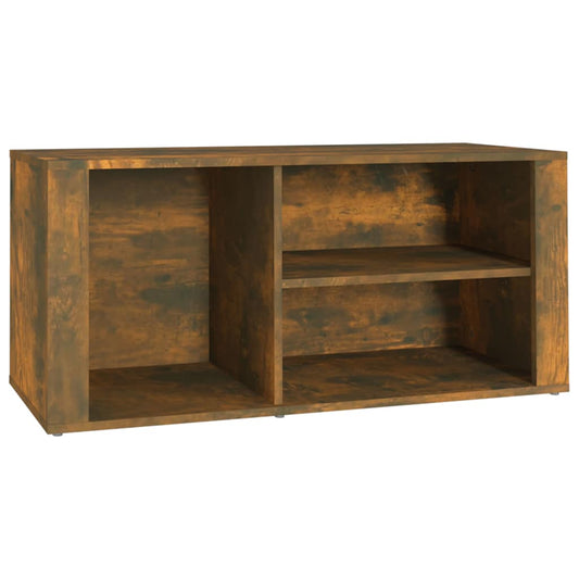 Shoe Cabinet | Smoked Oak | Engineered Wood | Medium | Shoe Cabinet
