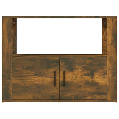 Sideboard Smoked Oak 80x30x60 cm Engineered Wood