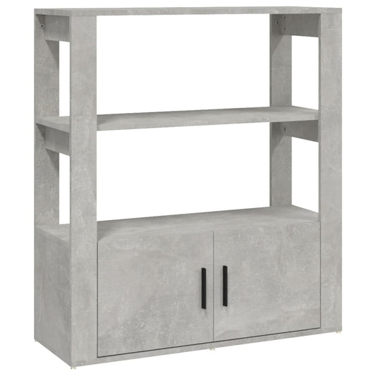Sideboard | Concrete grey | Engineered wood | 80x30x90 cm | Sideboard