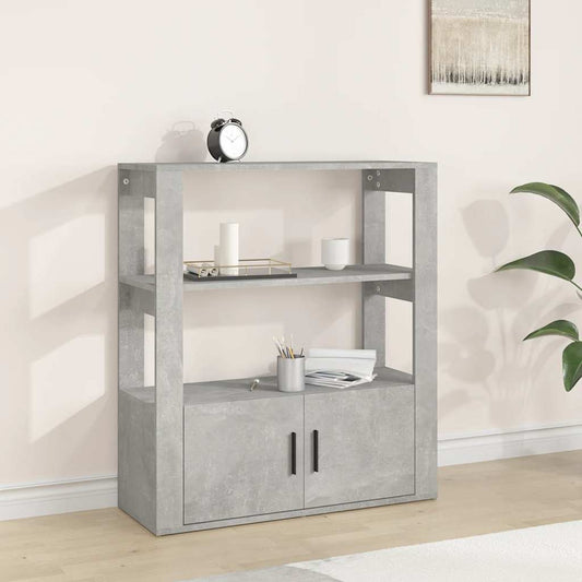 Sideboard | Concrete grey | Engineered wood | 80x30x90 cm | Sideboard