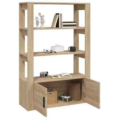 Sideboard Sonoma Oak 80x30x119.5 cm Engineered Wood