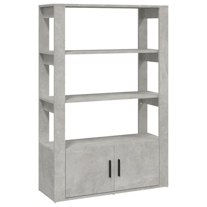 Sideboard Concrete Grey 80x30x119.5 cm Engineered Wood