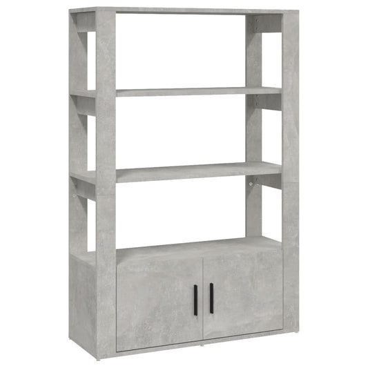 Sideboard Concrete Grey 80x30x119.5 cm Engineered Wood
