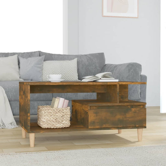 Coffee Table | Smoked oak | Engineered wood, Solid eucalyptus wood