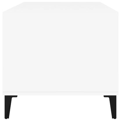 Coffee Table White 90x49x45 cm Engineered Wood