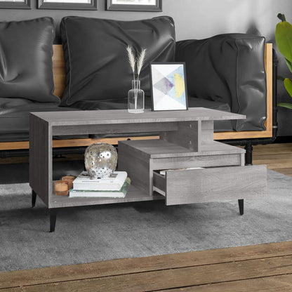 Coffee Table Grey Sonoma 90x49x45 cm Engineered Wood