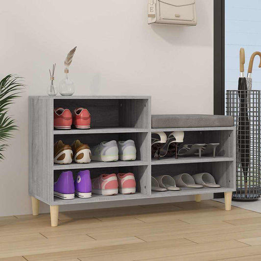 Shoe Cabinet | Grey Sonoma | Engineered Wood | Medium | Shoe Cabinet
