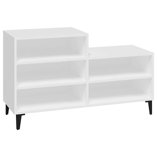 Shoe Cabinet | White | Engineered wood, Metal | Compact | Shoe Cabinet