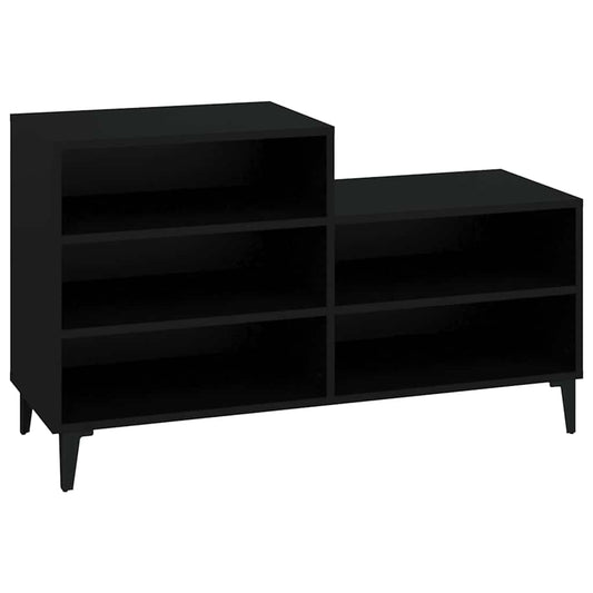 Shoe Cabinet | Black | Engineered wood | Compact | Shoe Cabinet