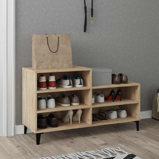 Shoe Cabinet | Sonoma oak | Engineered wood, metal | Compact