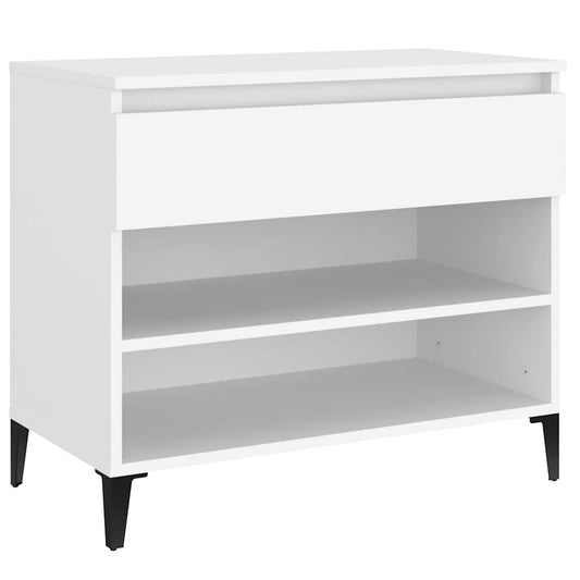Shoe Cabinet | White | Engineered Wood, Metal | Medium | Shoe Cabinet