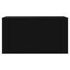 Wall-mounted Shoe Cabinet Black 70x35x38 cm Engineered Wood