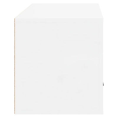 Wall-mounted Shoe Cabinet High Gloss White 70x35x38 cm Engineered Wood