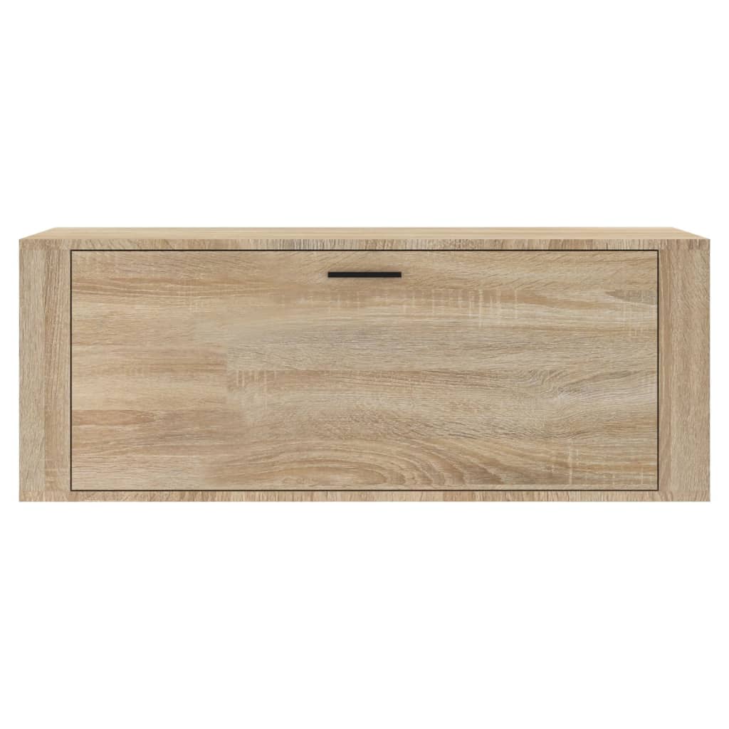 Wall Shoe Cabinet Sonoma Oak 100x35x38 cm Engineered Wood