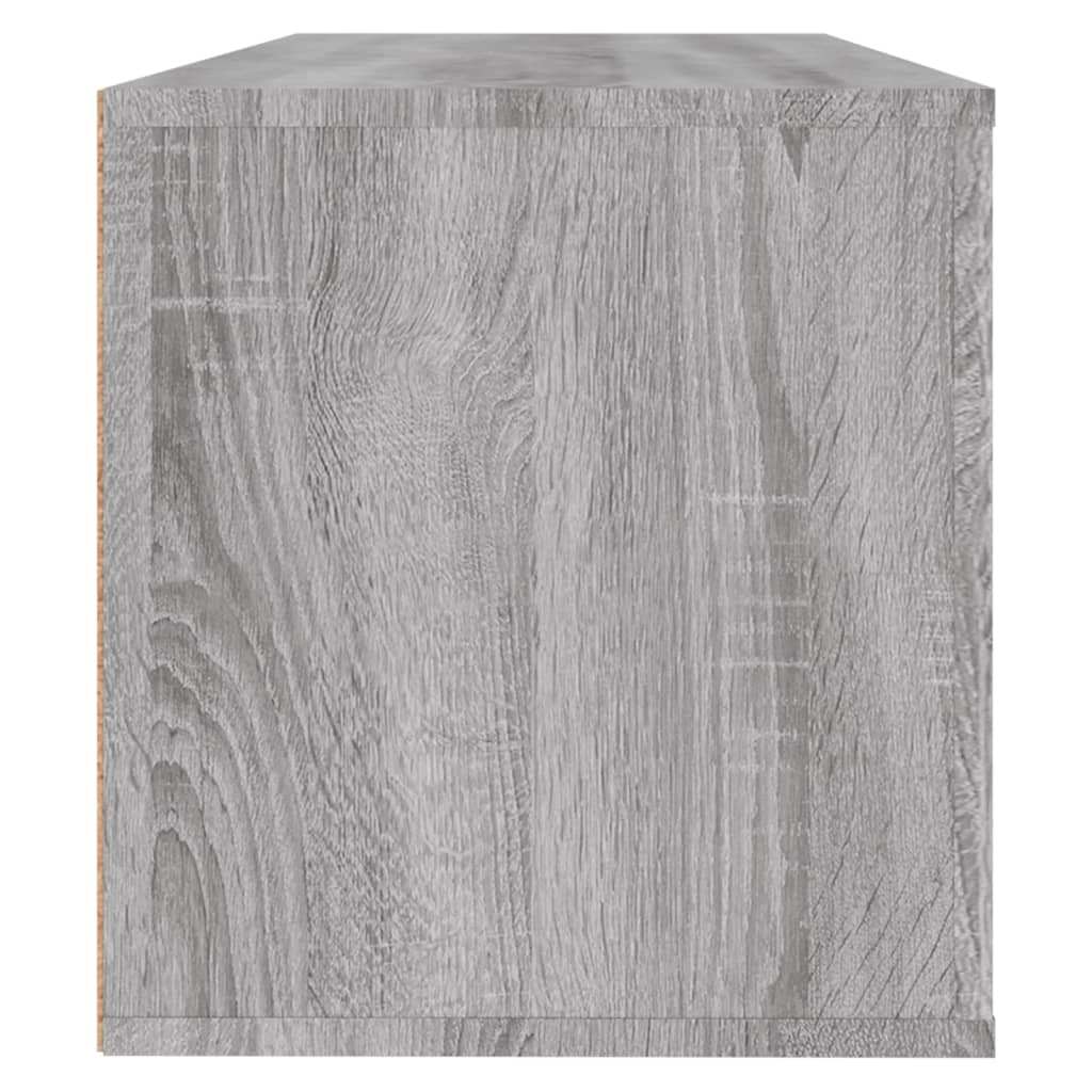 Wall Shoe Cabinet Grey Sonoma 100x35x38 cm Engineered Wood